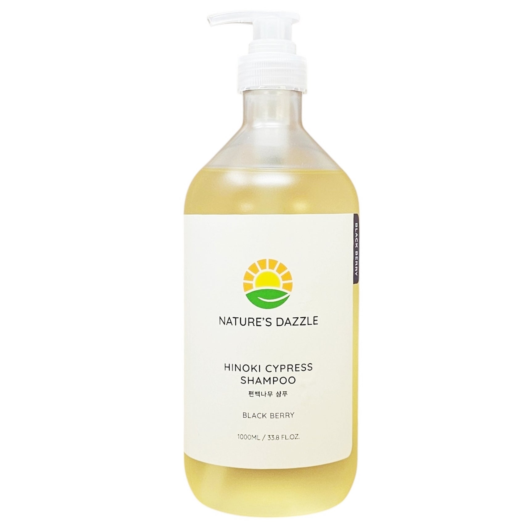Nature's Dazzle Hinoki Shampoo 1000mL Black Berry 1 each