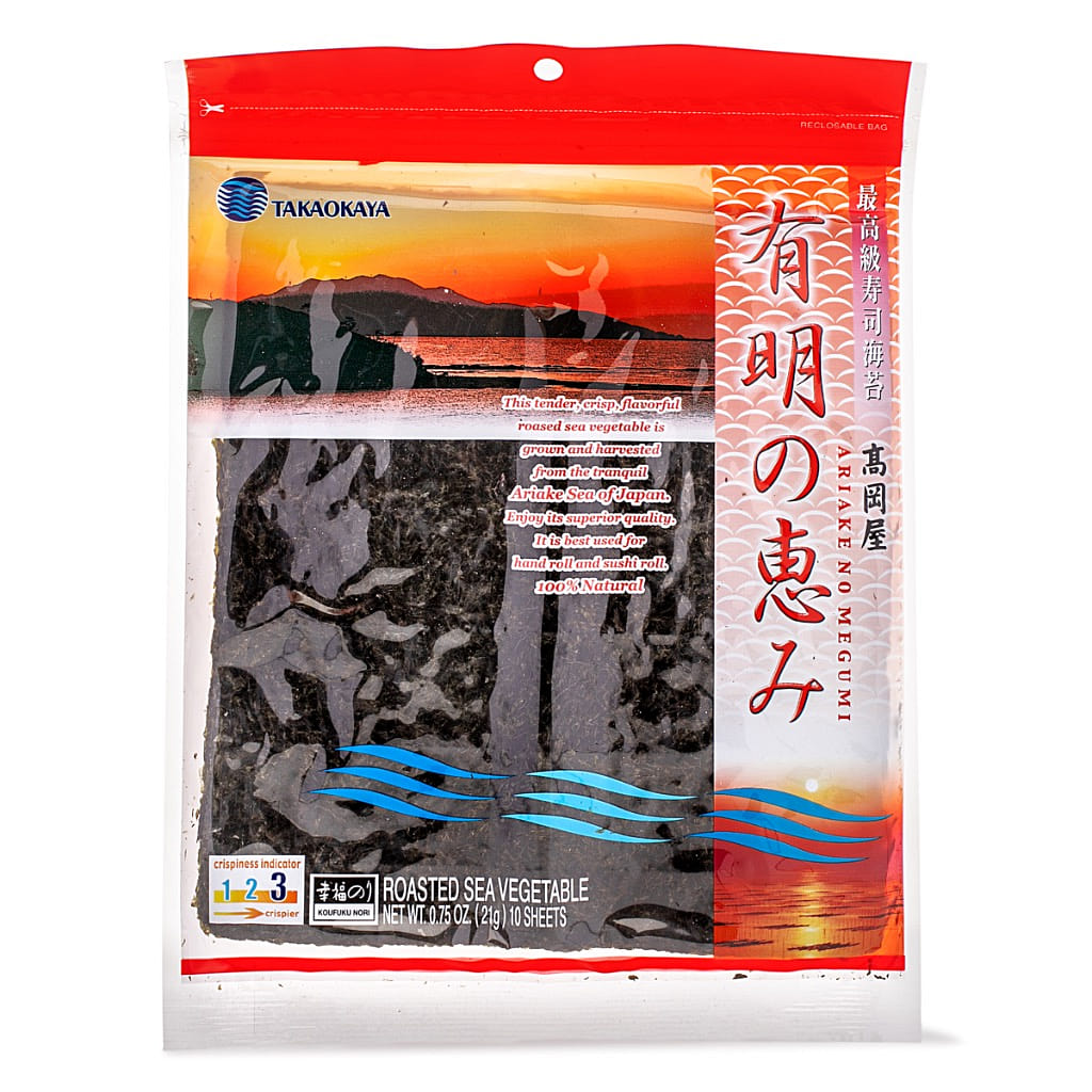Takaokaya Ariake Imported Japanese Roasted Seaweed 10pc 0.75 oz
