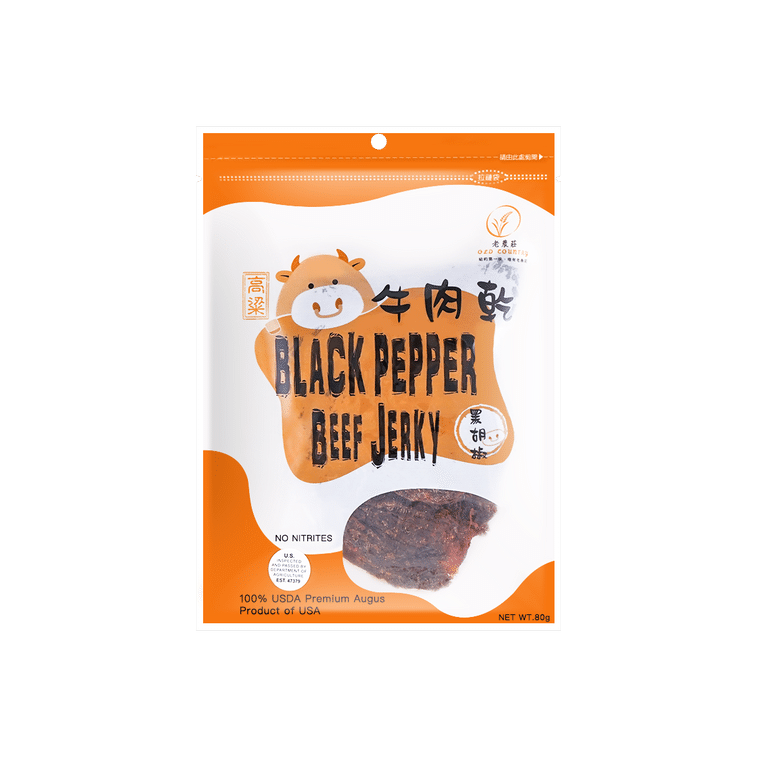 Old Country Beef Jerky, Black Pepper Flavor 80 g