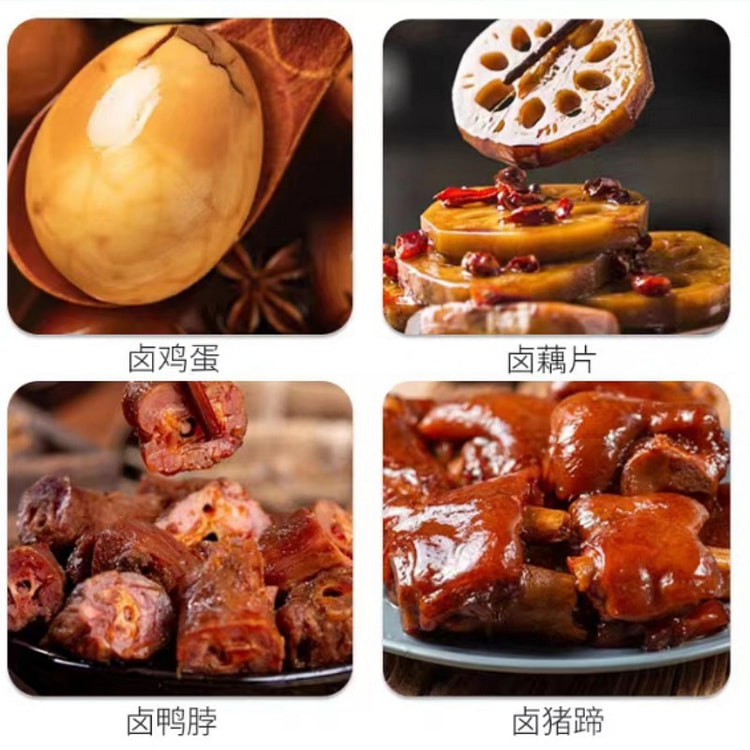 Spiced tea egg packets, quail eggs, boiled braised egg packets for breakfas
