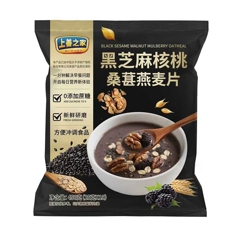 흑임자 호두 오디 오트밀 450g 1 팩