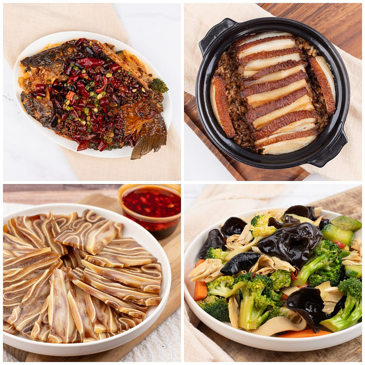 新春套餐二（烤鱼，甜烧白，卤猪耳，凉拌拼盘）