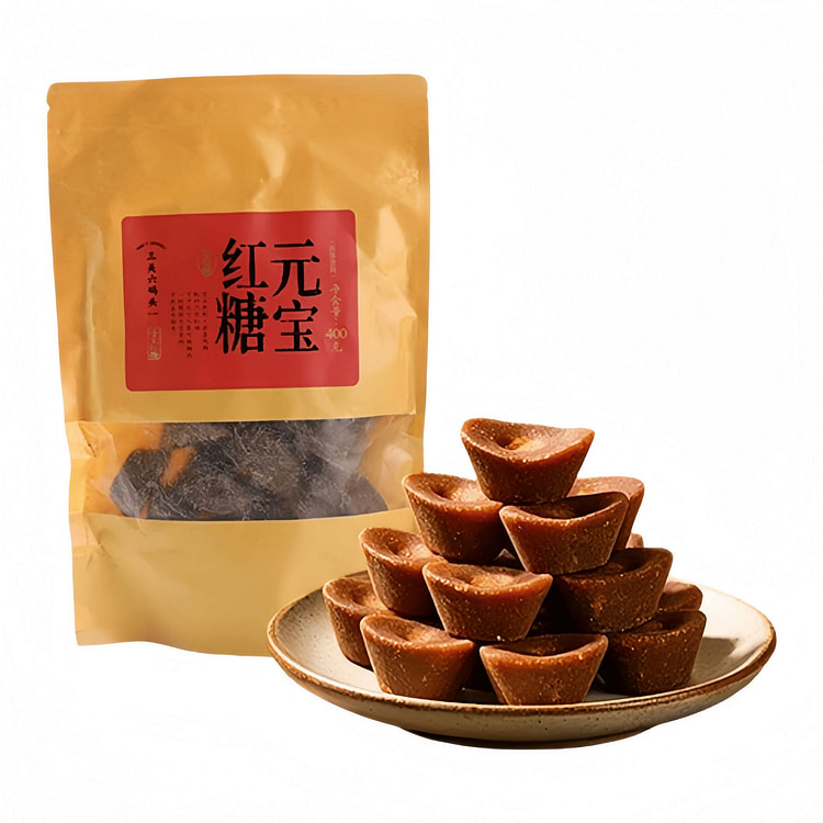 三关六码头 元宝红糖400g*1袋 400 克