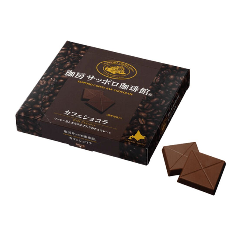 北海道札幌咖啡馆 可可豆脆夹心咖啡巧克力