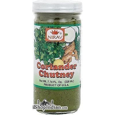 Nirav Coriander Chutney, 7.74 oz bottle 7.74 oz