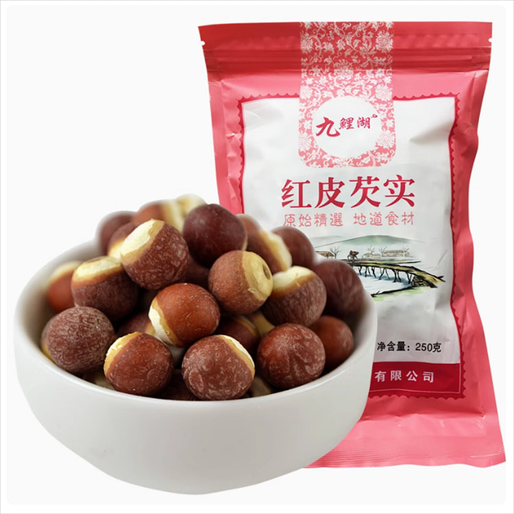 九鲤湖红皮大颗粒芡实仁新鲜鸡头米