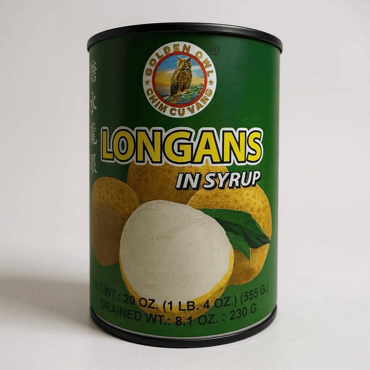 Golden Owl Longans in Syrup Nhan Lon Dong Hop