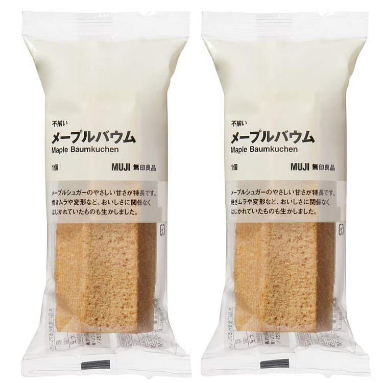 MUJI Irregular Baumkuchen Maple 2 pc
