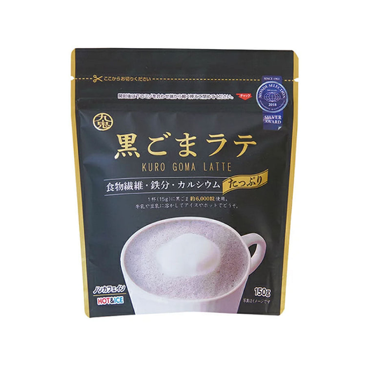 KUKI Black Sesame Latte Decaf Slightly Sweet 150g 1 pack
