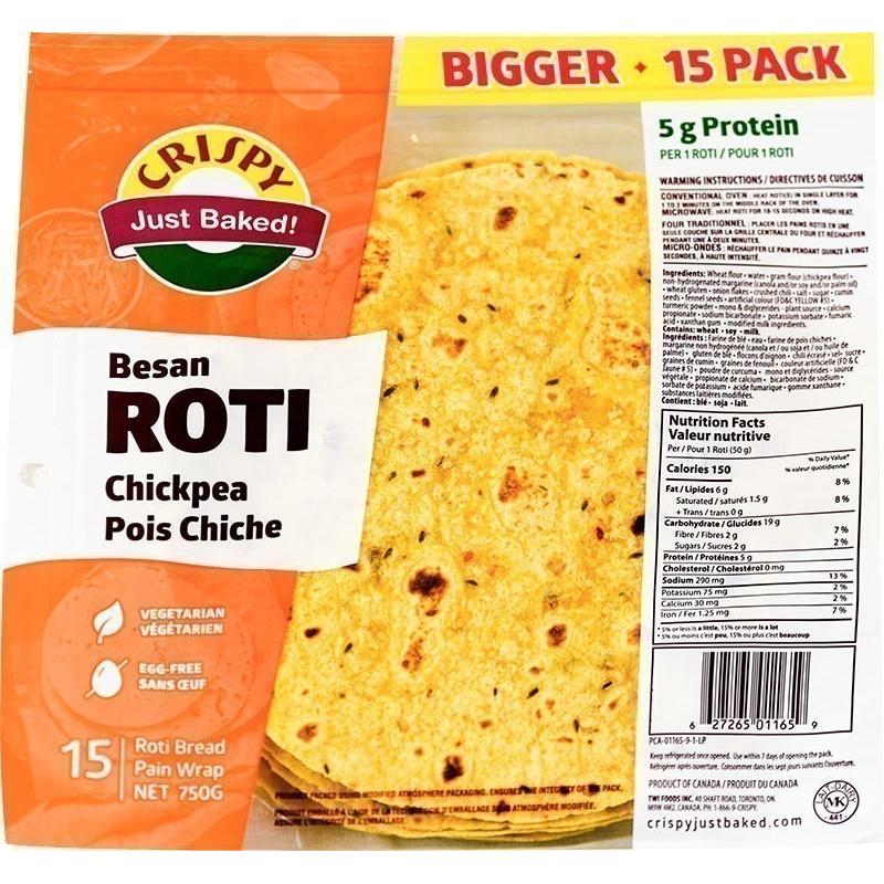 Crispy Besan / Missi Roti, 10 Pcs 10 count