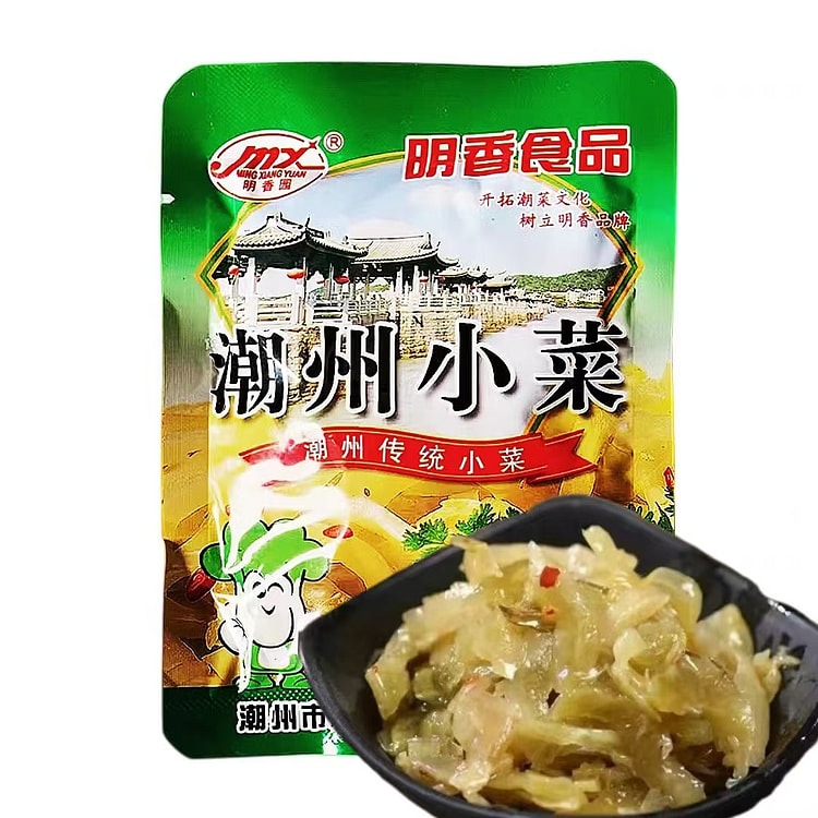 明香园 潮州小菜80g*1袋 广东潮汕特产咸菜下饭菜下粥菜 (min 2)