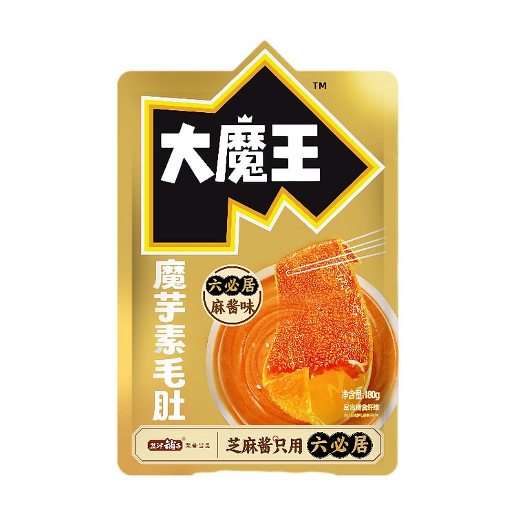 盐津铺子大魔王麻酱素毛肚六必居经典麻酱微辣味