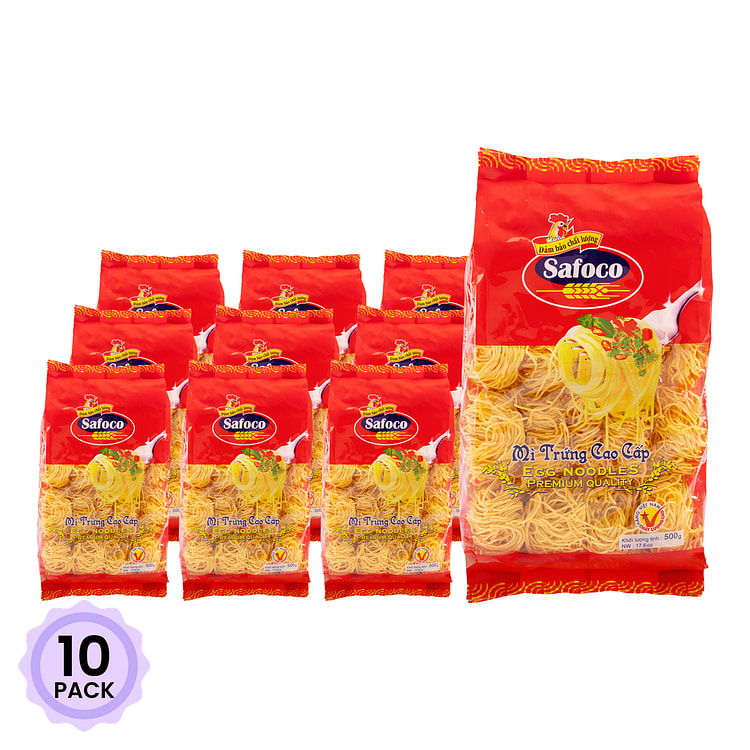 Safoco 鸡蛋干面 17.6 盎司*10 包