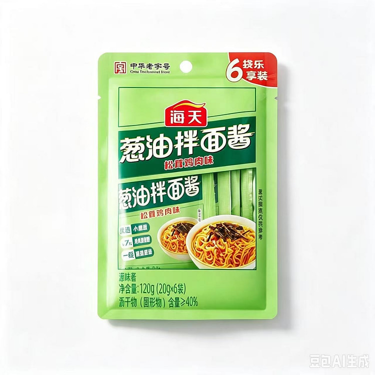 Hai Tian Scallion Oil Noodle Sauce 20g * 6 packs 120 g