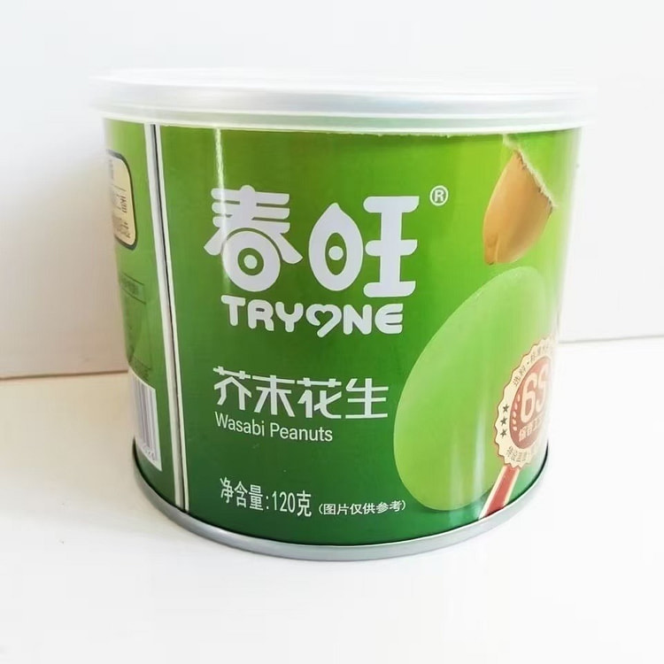 Chunwang Wasabi Peanuts 120g*1 Jar 120 g
