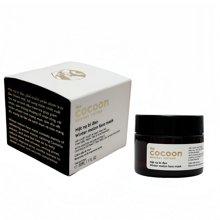 越南cocoon冬瓜面膜 涂抹式泥膜祛痘清洁毛孔