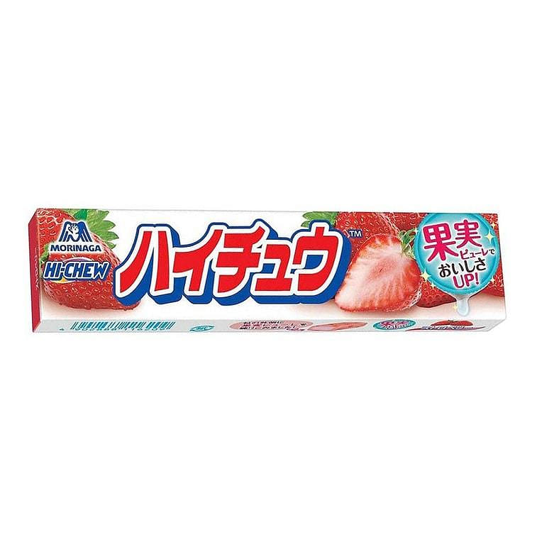HI-CHEW Soft Chewy Fruit Candy Strawberry Flavor 12tablet/ 1 count