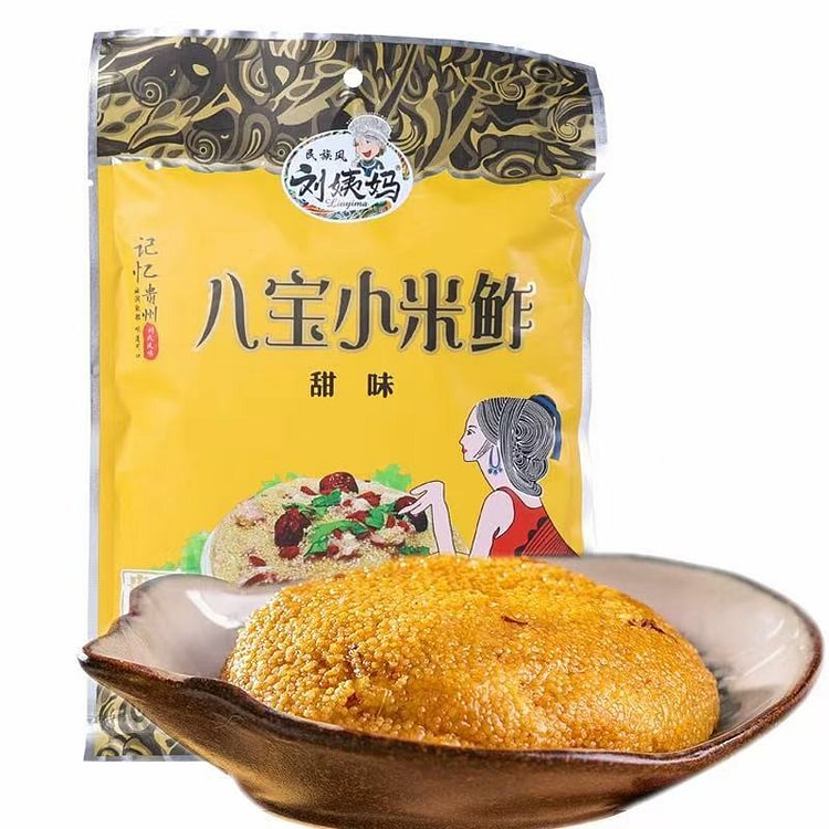 刘姨妈小米渣糕点 甜咸味（400g/袋 ×1袋）