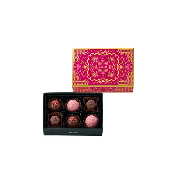 goncharoff 情人节草莓松露巧克力 6块 1 份