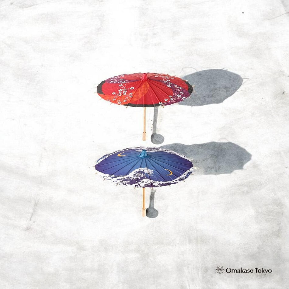 Toyvian Mini Japanese Paper Umbrella Set-2 Pieces 272 g