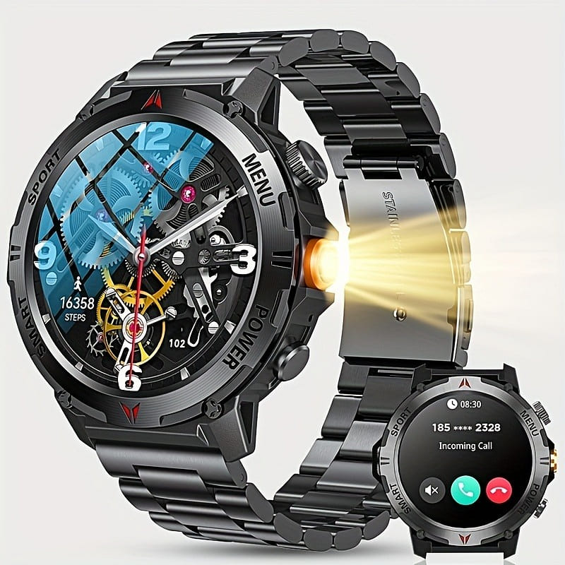 X22 smartwatch black steel strap 1 each