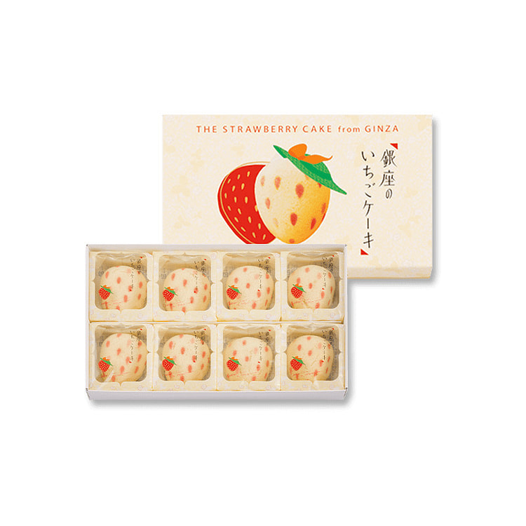 东京香蕉 银座草莓蛋糕 8片装