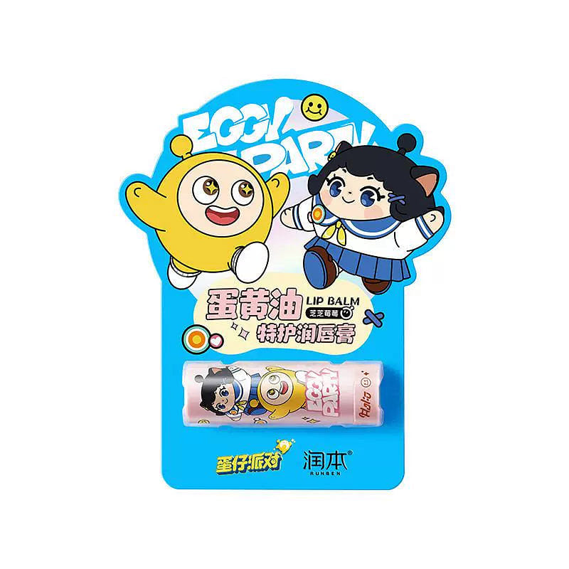 Runben Egg Waffle Party Lip Balm Cheese Strawberry 4.2 g