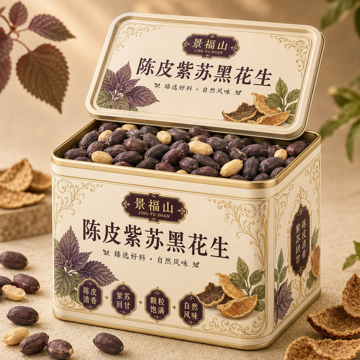 200g Chenpi, perilla, and black peanuts 200 g
