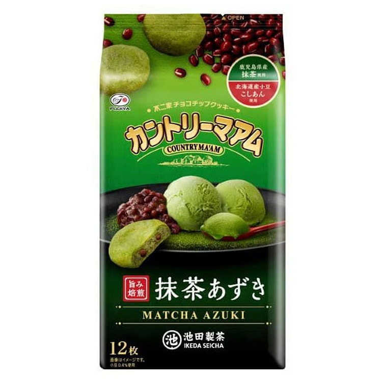 不二家 抹茶红豆饼 12枚