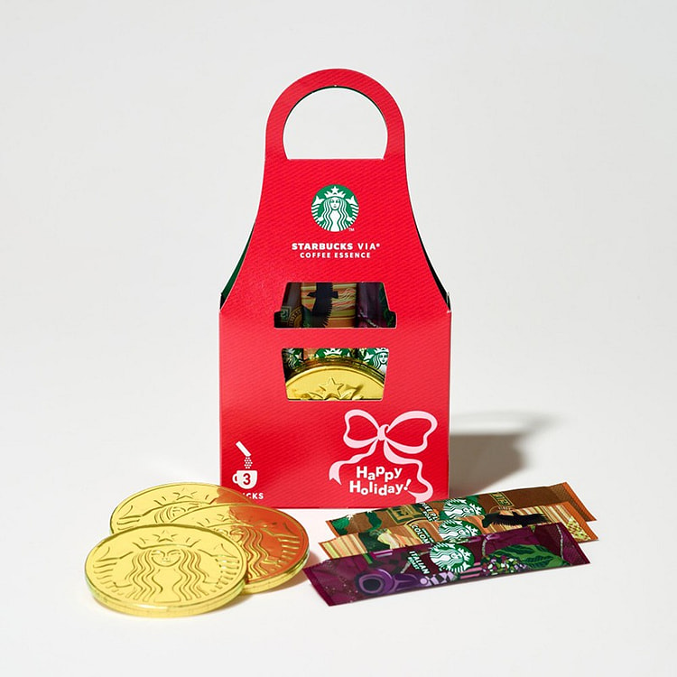 Bộ sô cô la giới hạn Starbucks Via® & Logo Christmas