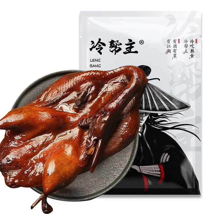 冷帮主 柴火烤鸭麻辣烟熏酱板鸭子整只全鸭真空肉类下酒菜正宗四川特产 柴火烤鸭700g*1只 麻辣味