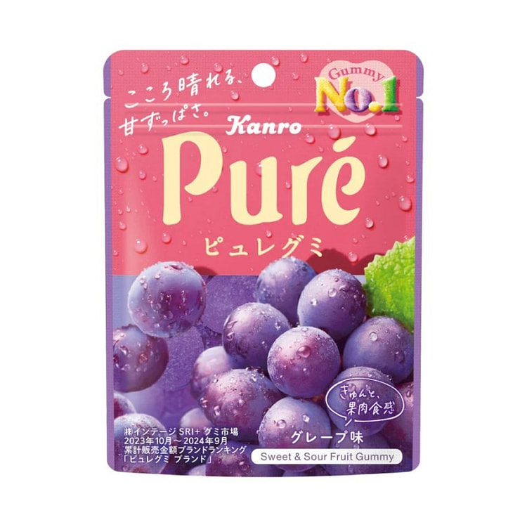KANRO 纯天然果汁使用 紫葡萄果汁软糖 56g