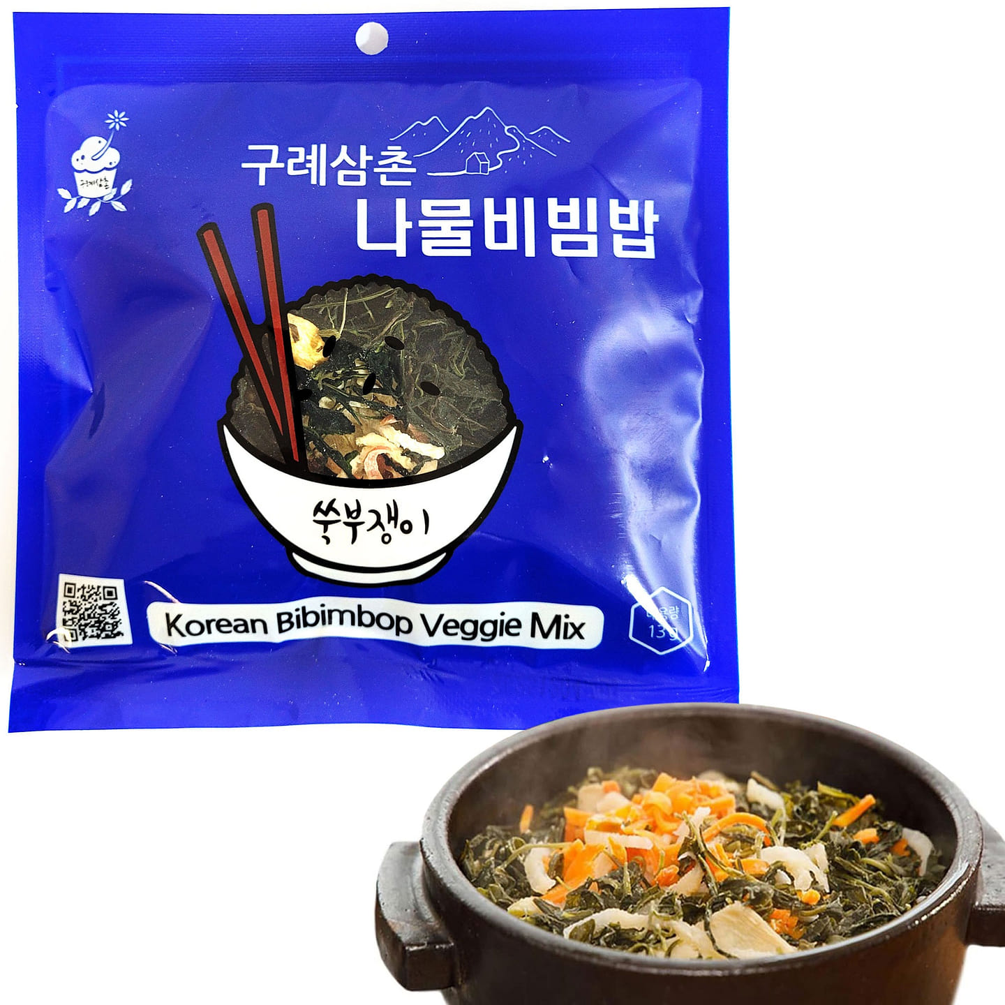 Gurye Uncle Korean Bibimbap Dried Vegetables Korean Food Namulbap, Wild Aster 1 each