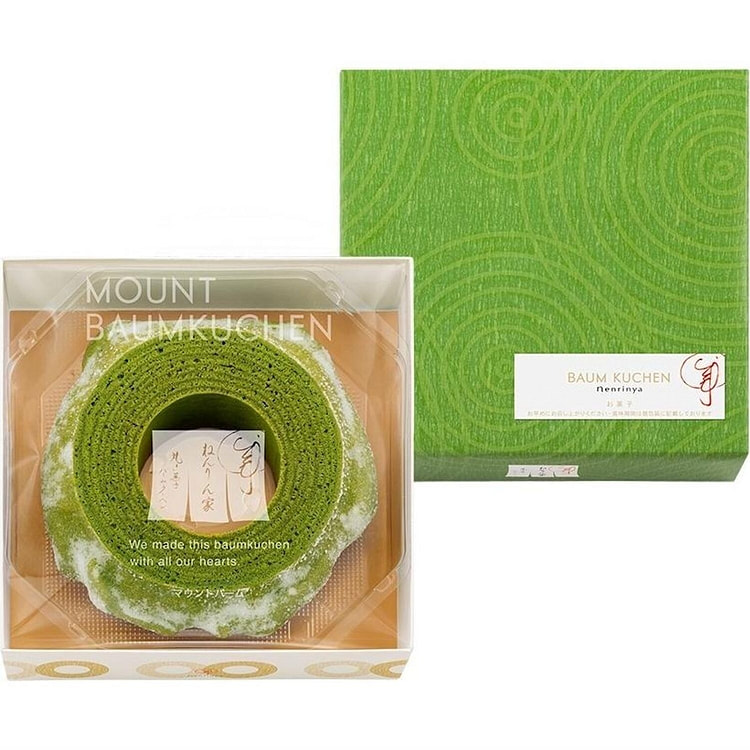 Nenrinya Matcha Baum Cake 1 Ring