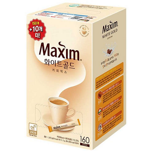 Maxim White Gold Coffee Mix, 11.7g, 160 pieces 1 each
