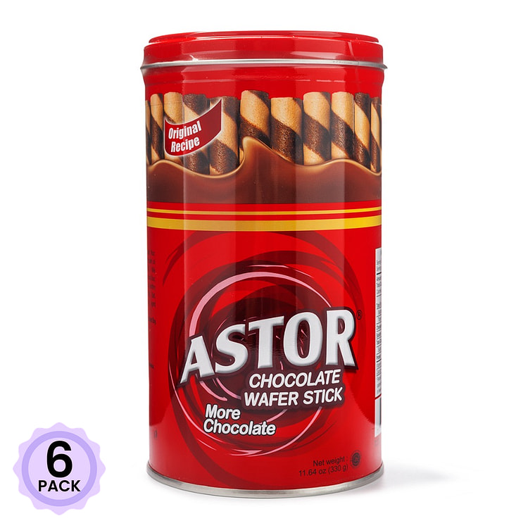 Astor 巧克力华夫蛋卷 11.65 盎司*6 包