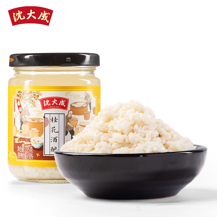 上海沈大成 桂花酒酿醪糟米桂花发酵传统小吃*1瓶
