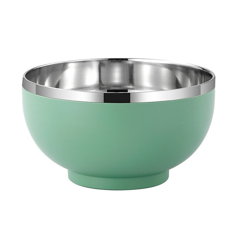 Stainless Steel Double Bowl Green