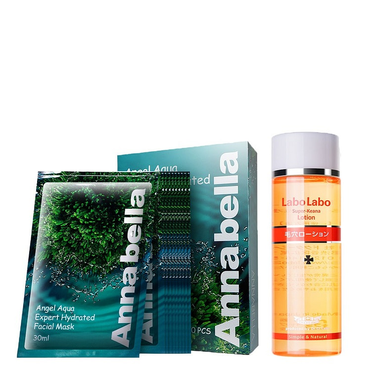 泰国安娜贝拉（Annabella） 海藻面膜10片装+城野医生爽肤水200ml
