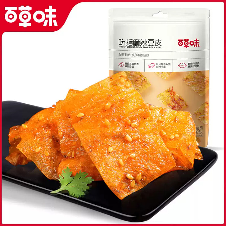 百草味 麻辣豆皮65g