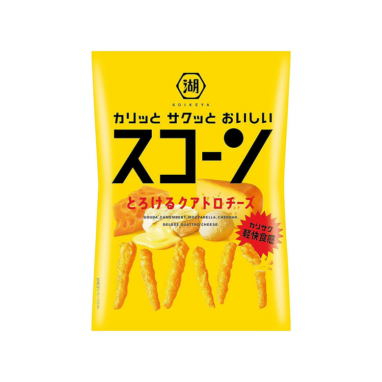 Quattro Cheese Corn Snack Stick Crispy KOIKEYA 78g 1 each