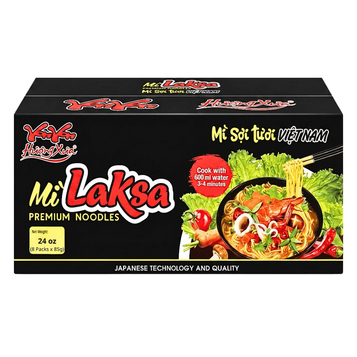 [HUONG XUA] Spicy Premium Noodles – 85g 8 Pack 1 each