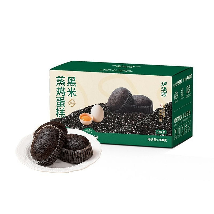 黑米蒸鸡蛋糕传统小吃米糕点心营养粗粮早餐面包小零食 360 克