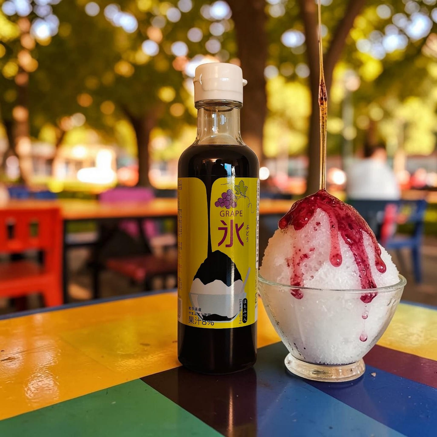 Japanese Kakigori Shaved Ice Syrup – Grape 200 ml