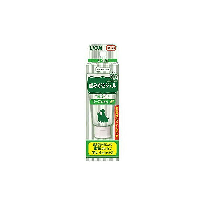 LION狮王 犬猫通用可食用刷牙啫喱 叶香味40g