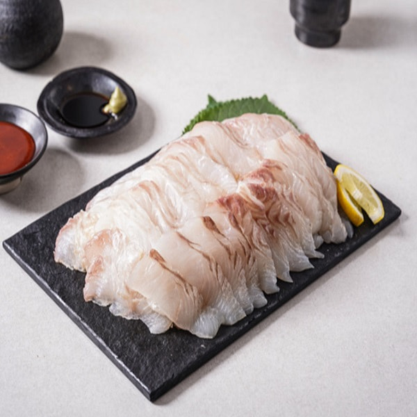 [银河海鲜] 盐渍比目鱼生鱼片套餐