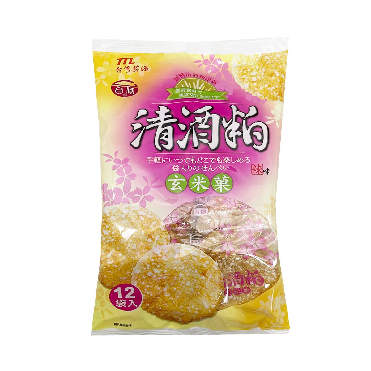 台湾【台酒】 清酒粕玄米果 辣味 12入 150 克
