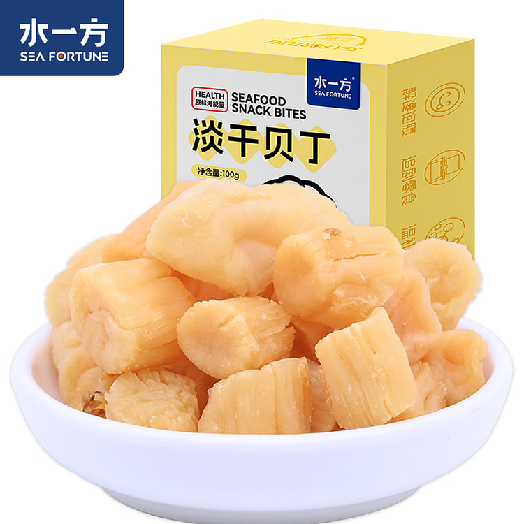 水一方即食淡干贝丁特产海货 100g*1盒装 100 克