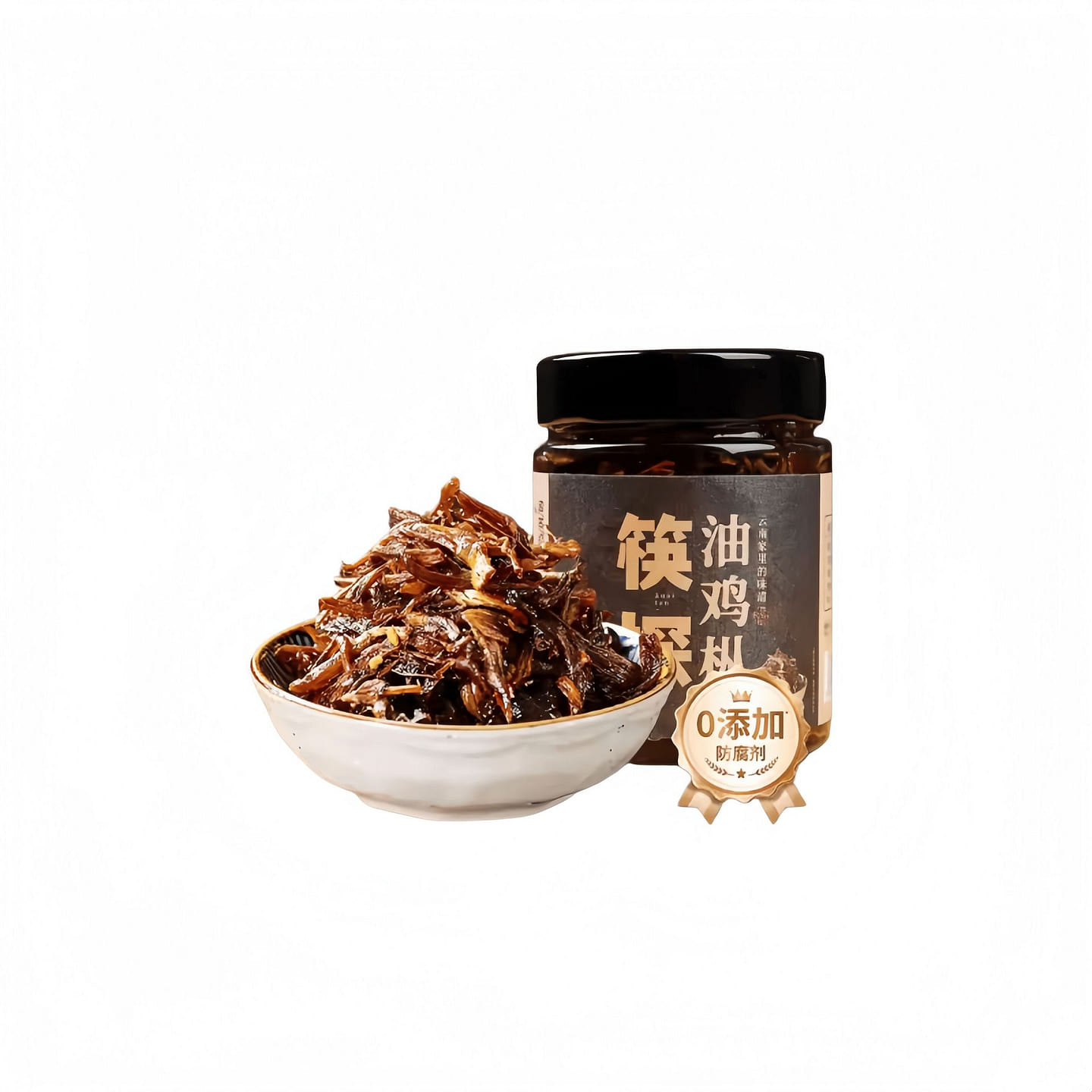 云南特产油鸡枞菌拌面下饭菌菇酱原味220g*1瓶 220 克