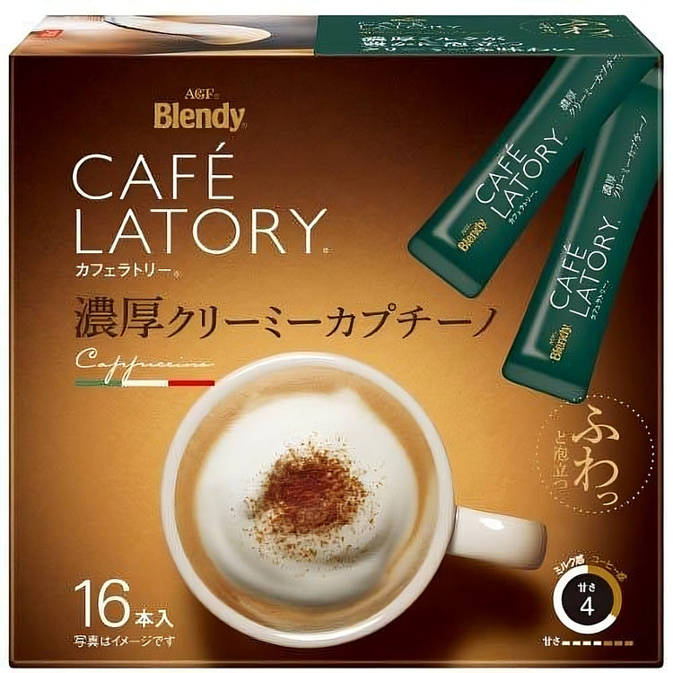 AGF Blendy Cafe Latory Rich Creamy Cappuccino 16pc 16 count